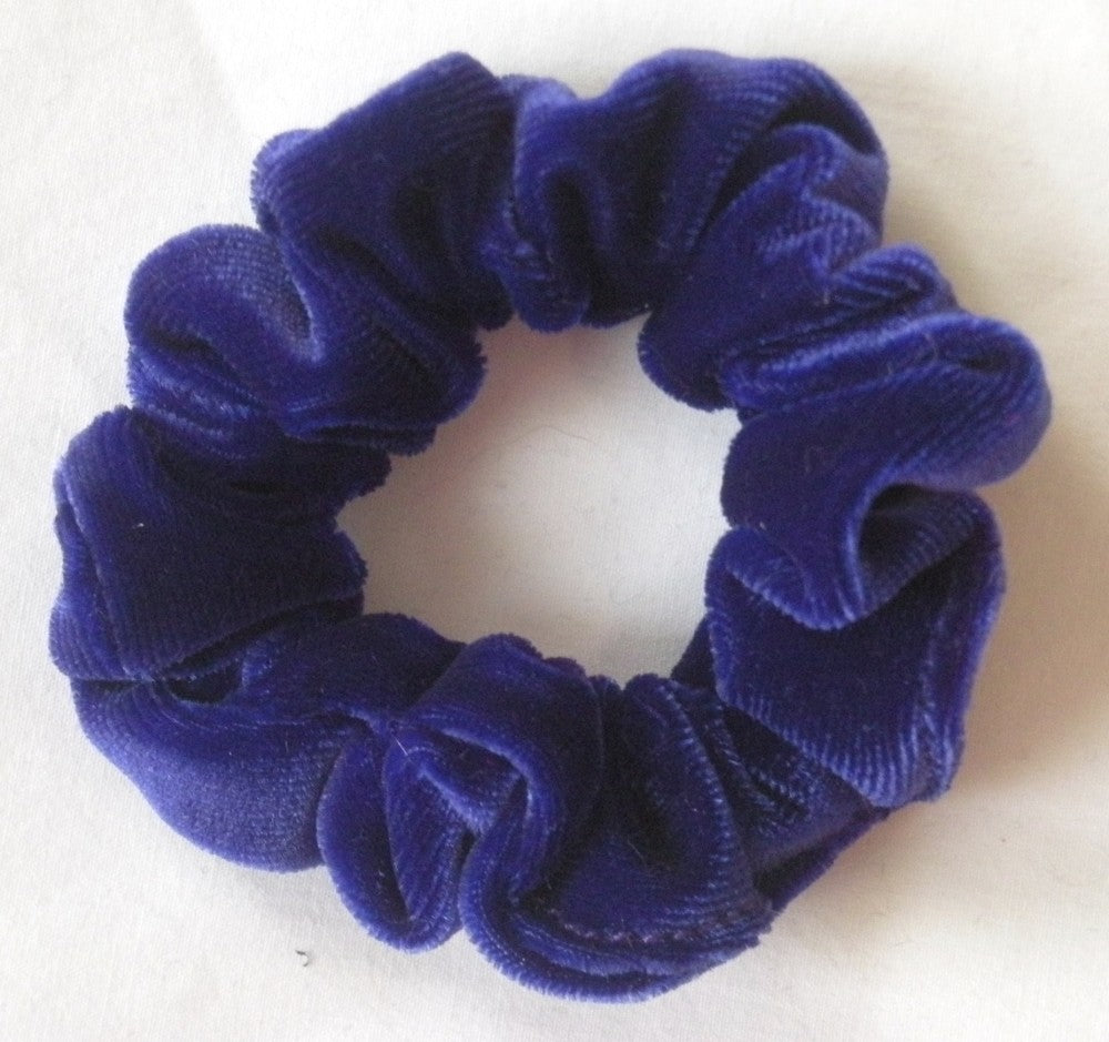 Purple Velvet Hair Scrunchy - Twiggy Scrunchies