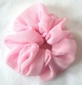 Soft Pink Chiffon Hair Scrunchy - Regular