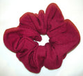 Burgundy Jersey Hair Scrunchies - Regular
