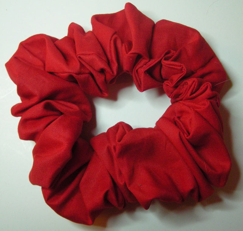 Red Cotton Scrunchy - Full