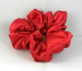 Red Satin Hair Scrunchy - Regular
