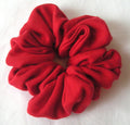 Red Jersey Hair Scrunchies - Regular