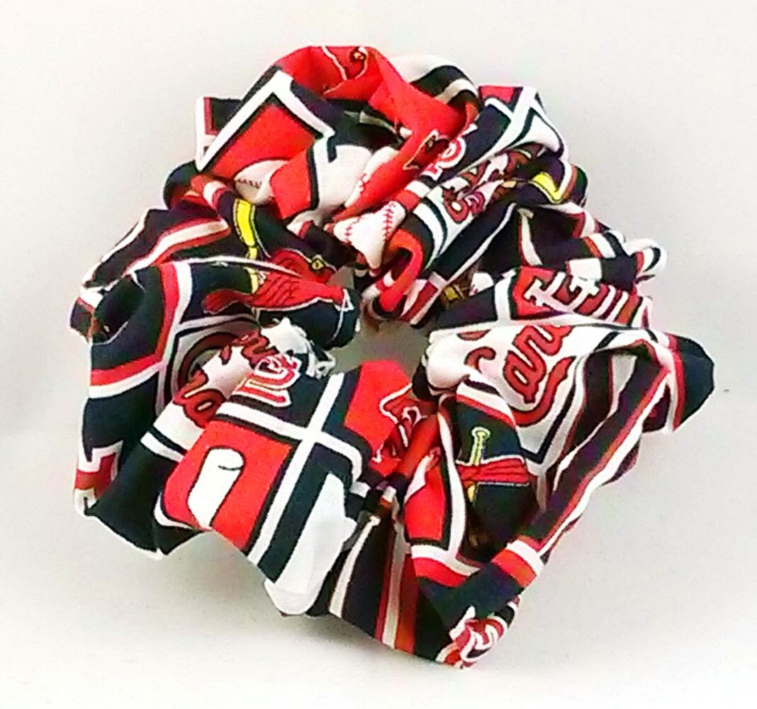 Cardinals Baseball Cotton Hair Scrunchy - Regular