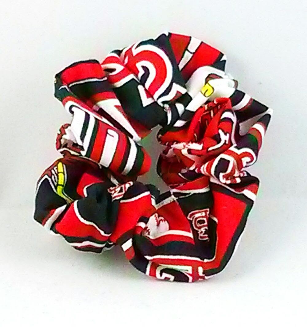 Cardinals Baseball Cotton Hair Scrunchy - Small