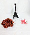 Rust Taffeta Hair Scrunchy - Regular