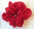 Red Chiffon Hair Scrunchy - Regular