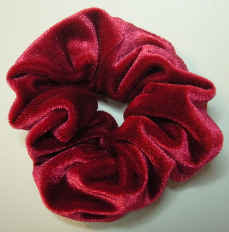 Red Velvet Hair Scrunchies - Small