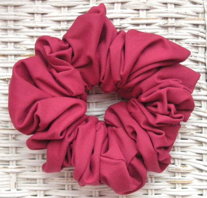 Red Eco-Friendly Sports Hair Scrunchy - Jumbo