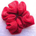 Red Glittery Stretch Ponytail Holder - Regular
