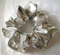 Silver (Metallic) Hair Scrunchy - Regular