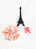 Tangerine Floral Print  Voile - Regular