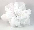 White Chiffon Hair Scrunchie - Regular