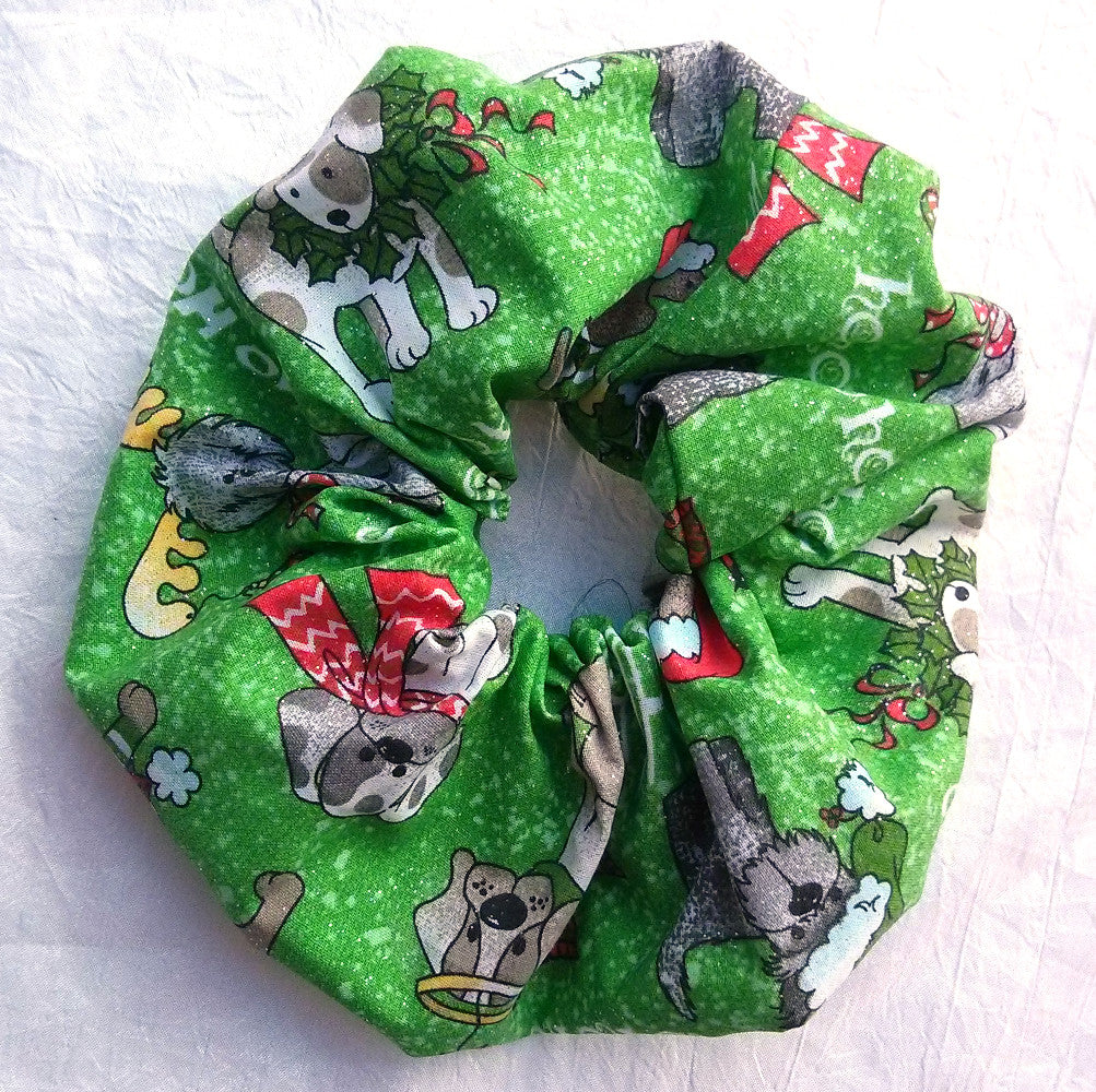 Ho Ho Ho Dogs Scrunchy - Large