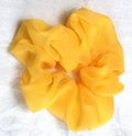 Yellow Chiffon Hair Scrunchy - Regular