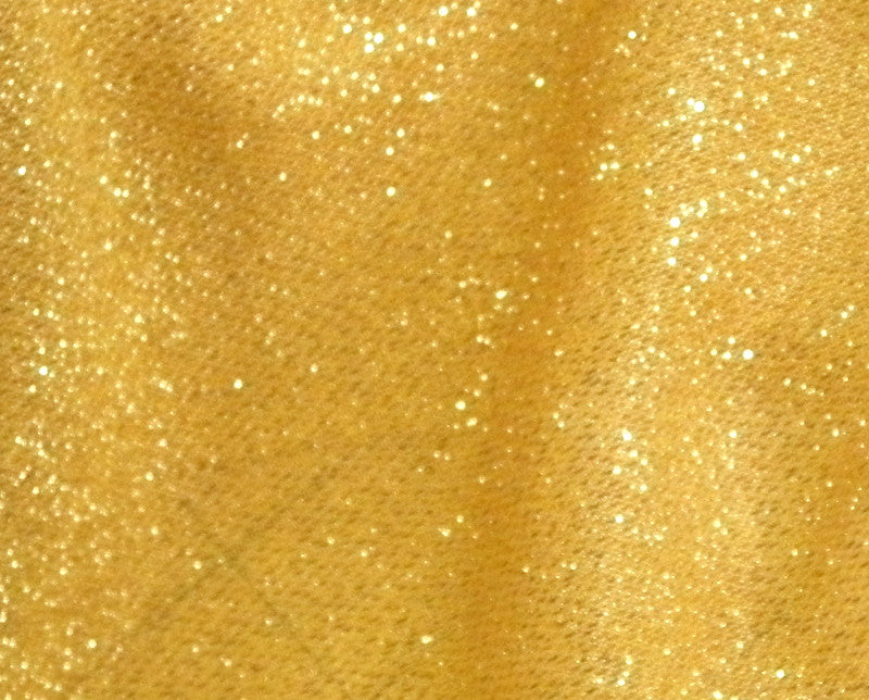 Yellow Sparkly Hair Scrunchie - Small