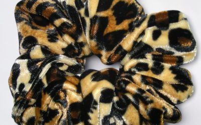 Leopard Velvet Hair Scrunchies