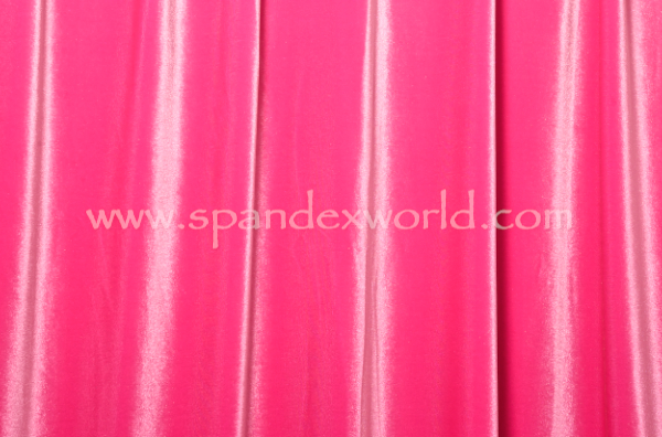 Hot Pink Velvet Fabric for Hair Scrunchies