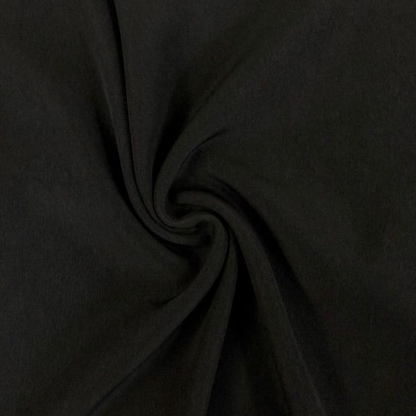 Black Peachskin fabric