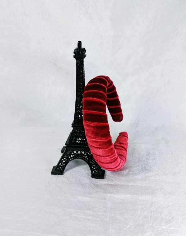 Red Velvet Padded Headband - Image 9