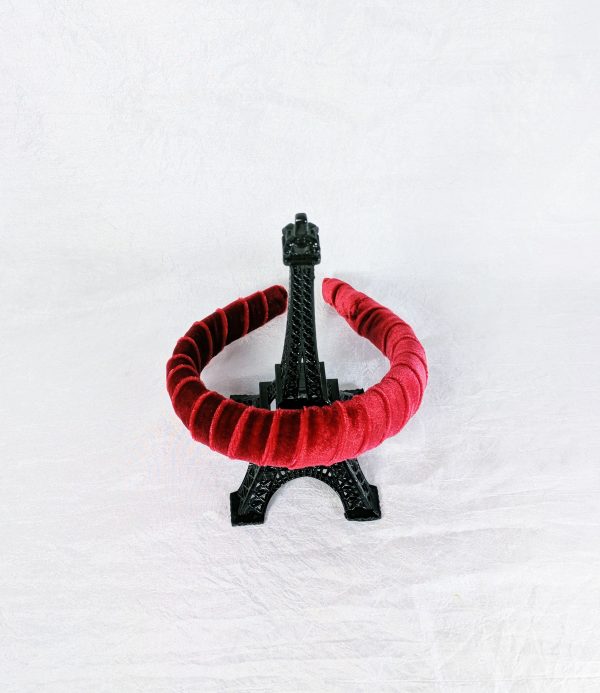 Red Velvet Padded Headband - Image 6