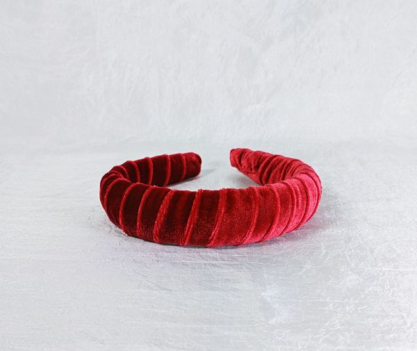 Red Velvet Padded Headband - Image 7