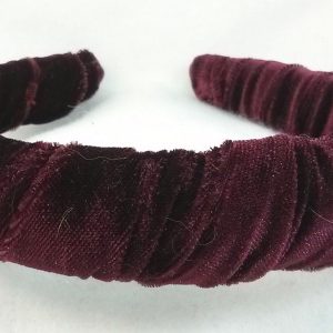 Burgundy Velvet Headband