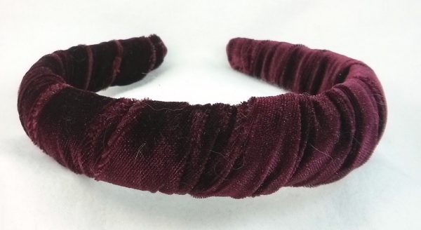 Burgundy Velvet Headband